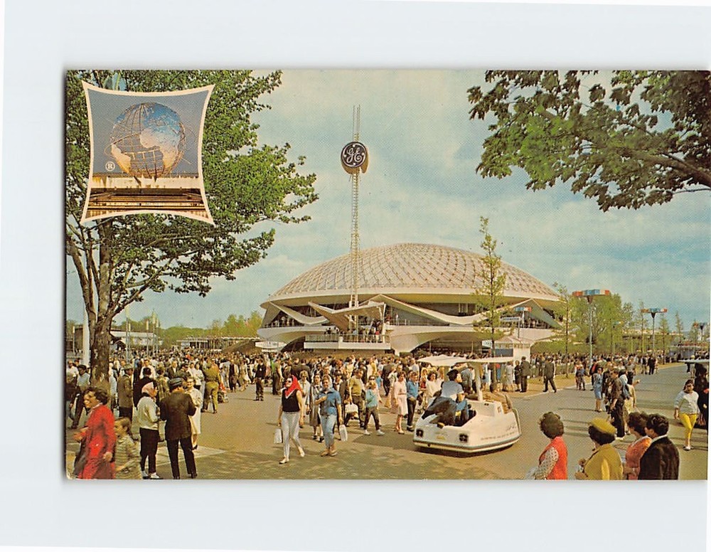Postcard General Election Pavilion New York Worlds Fair Queens New York USA