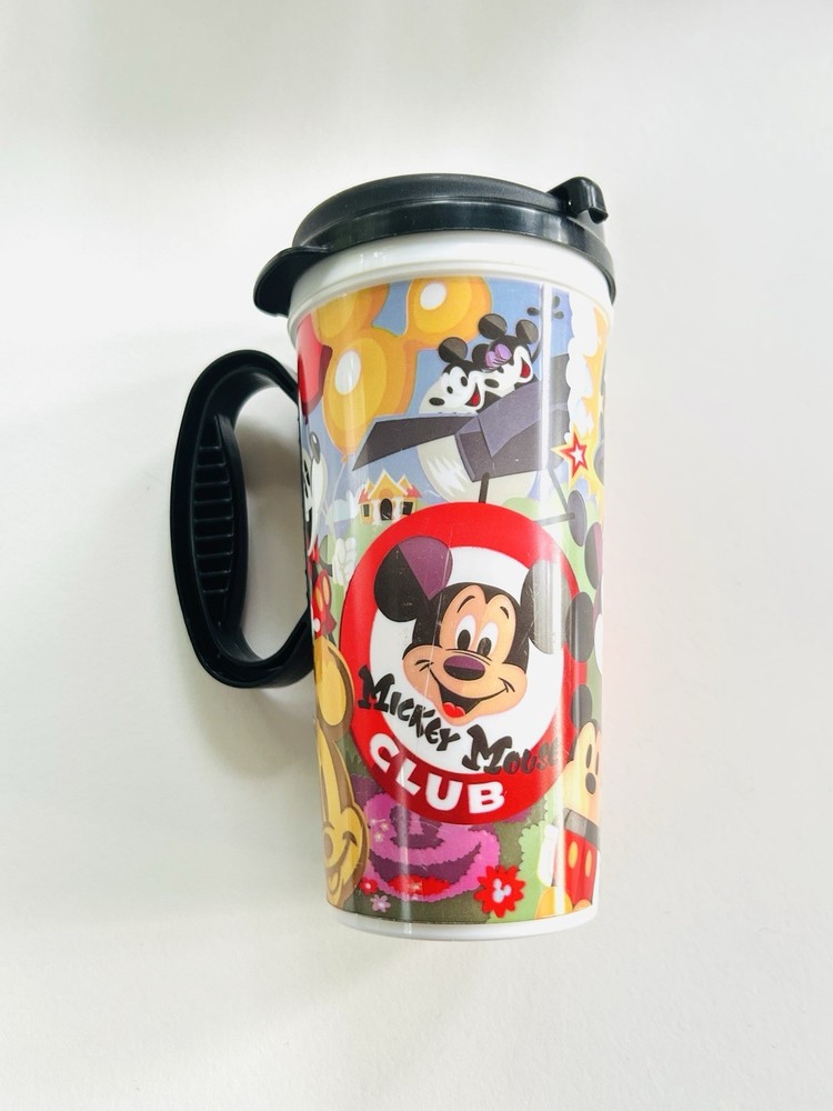 Disney World Parks Mickey Mouse Club Plastic Cup Travel Mug Resort Whirley