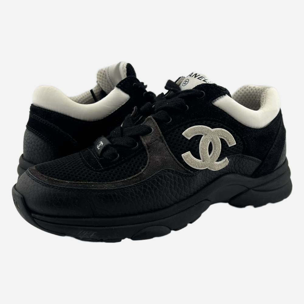 Chanel Sneaker Black/White 36EU Used with Box G38299