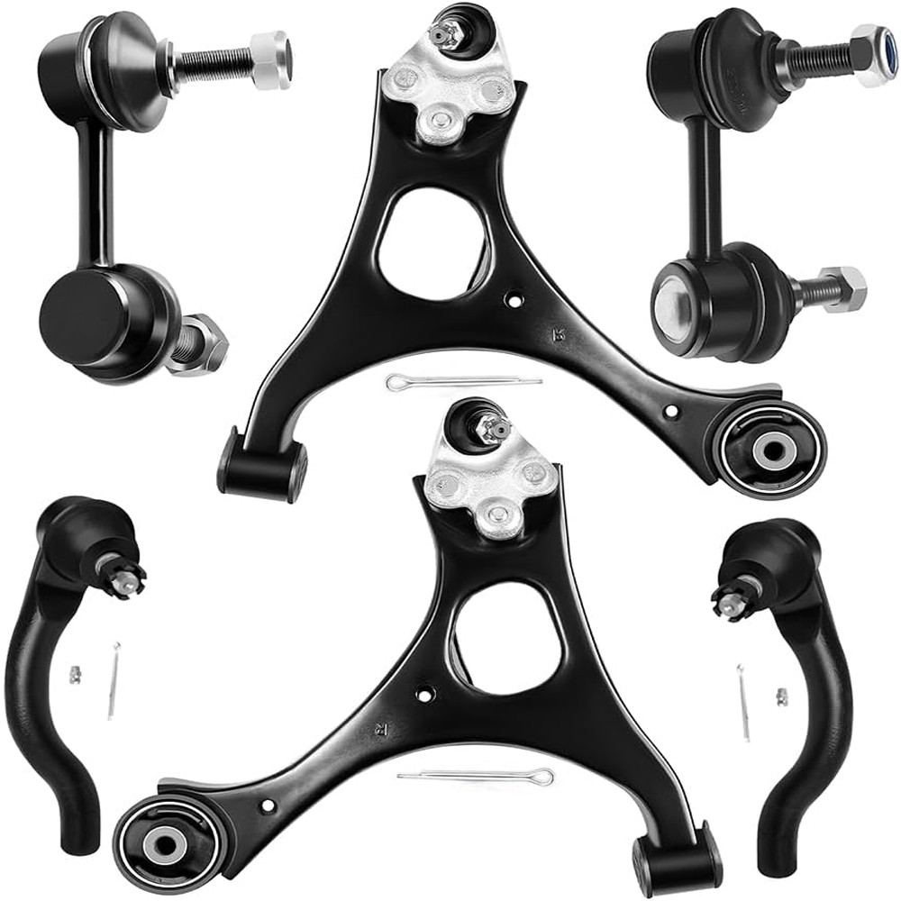 6pcs Front Lower Control Arm Sway Bar Suspension Kit For 2006-2011 Honda Civic
