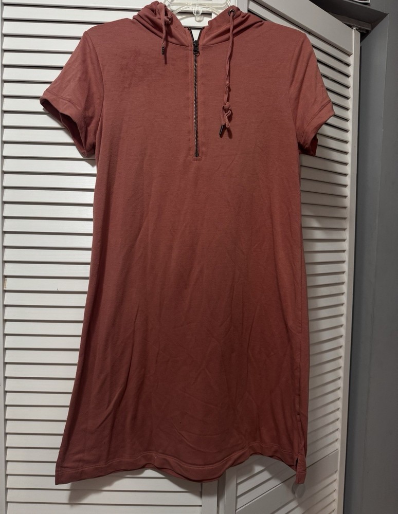 Cable & Gauge Sport Short Sleeve Hoodie Dress Womens Size M