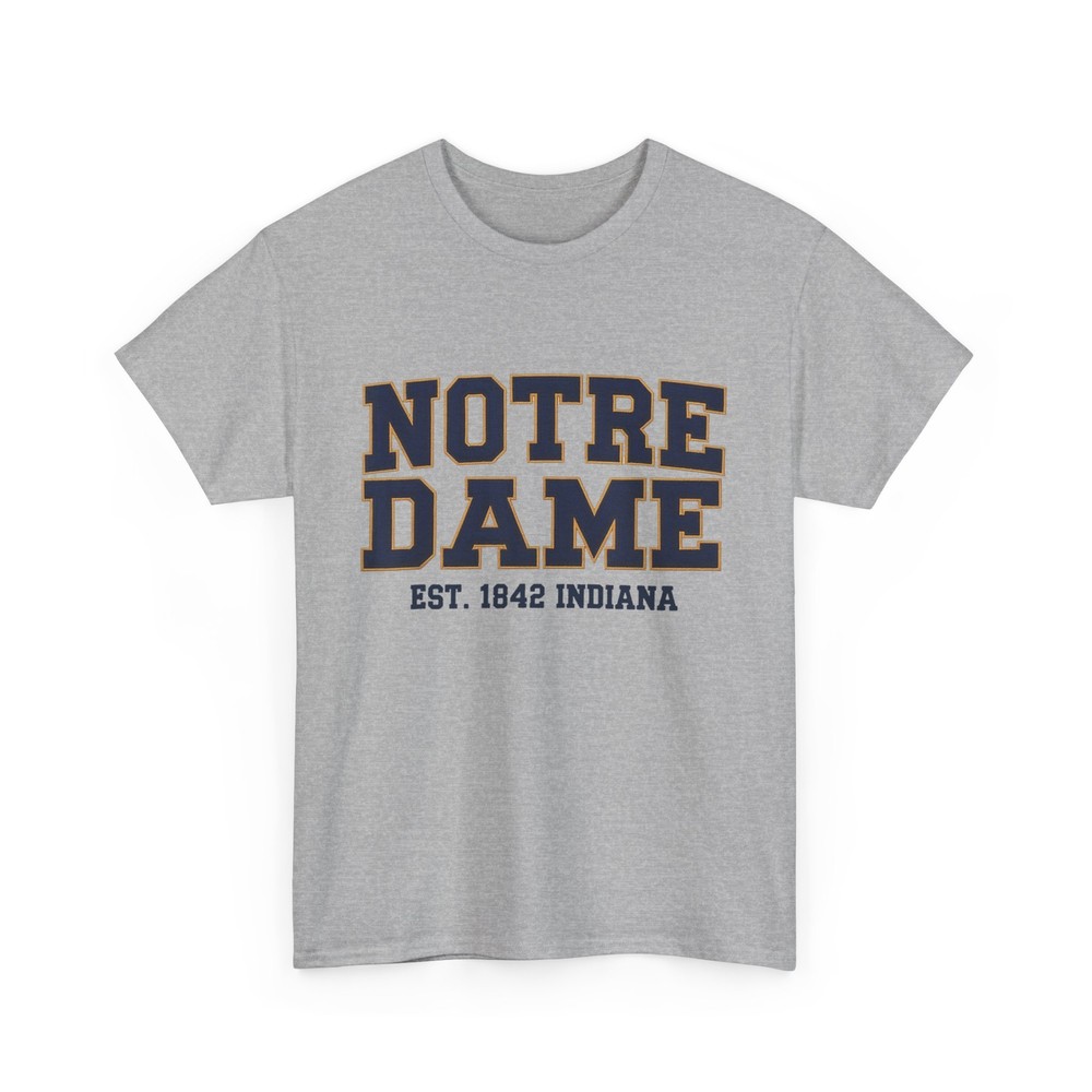 Notre Dame Indiana Est. 1842 Vintage Pride Apparel T-Shirt