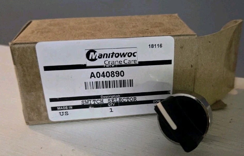 Manitowoc Crane Care - Crawler Line - Switch Selector Part #A040890