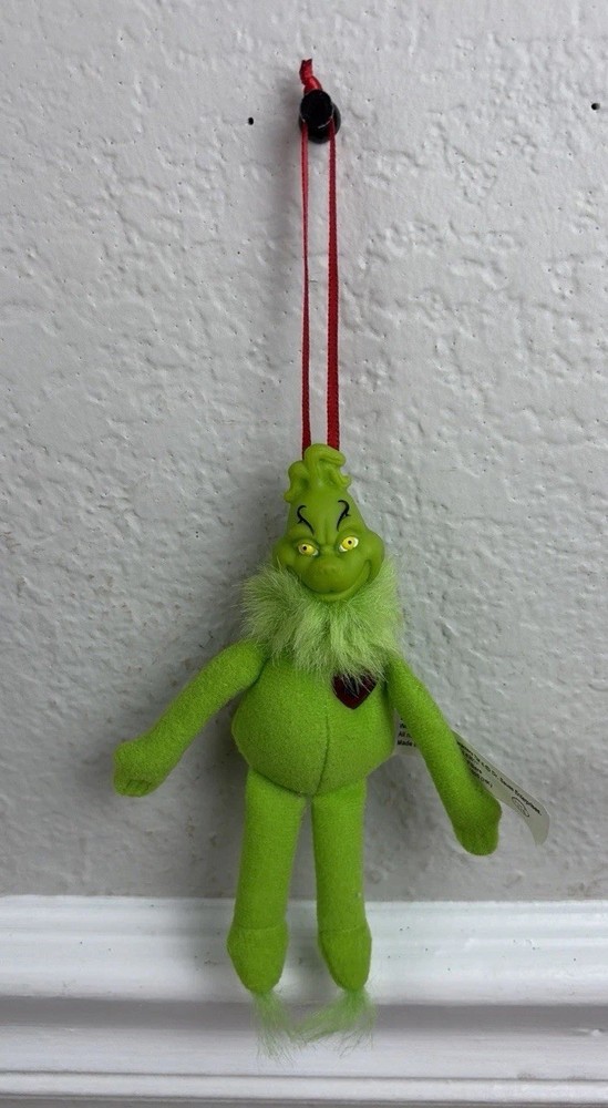 Dr. Seuss The Grinch Who Stole Christmas Tree Wendy's Plush Christmas Ornament