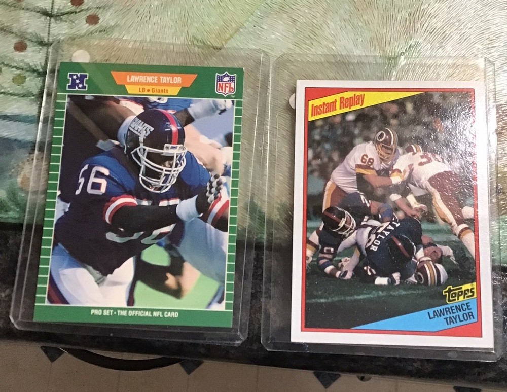 Lawrence Taylor 2 Card Lot New York Giants