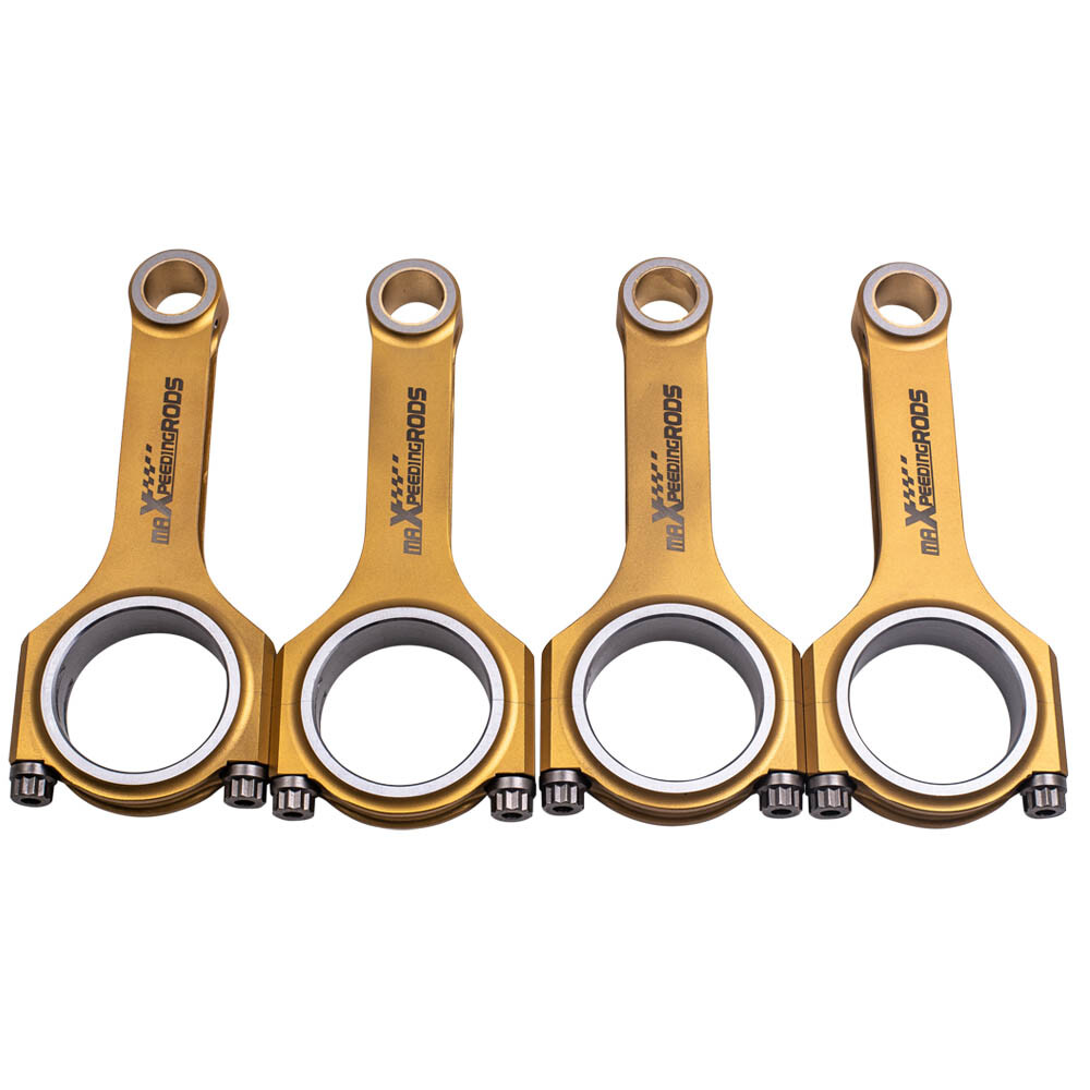 High-Performance Titanized Connecting Rods for Subaru Impreza STI EJ20 EJ22 EJ25 with ARP 2000 Bolts 5.137in