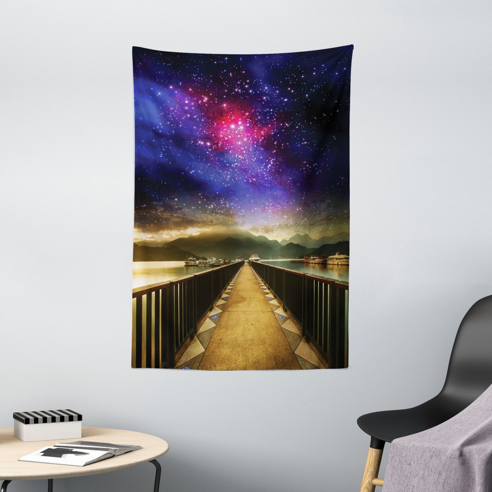 Universe Tapestry Galaxy Cosmos Bridge Print Wall Hanging Decor