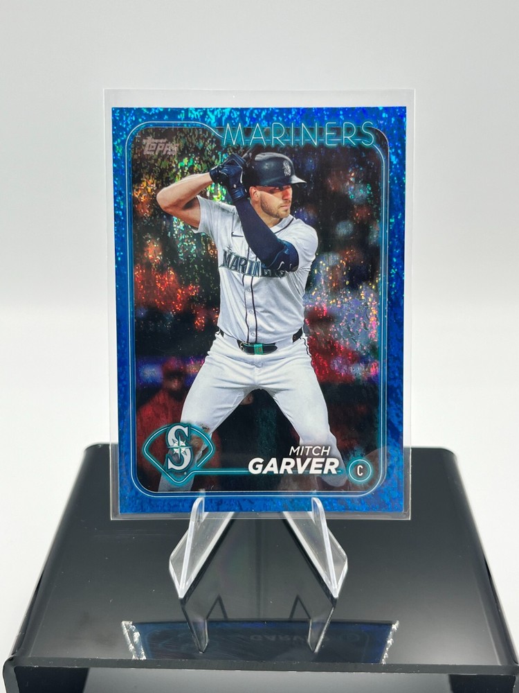 Mitch Garver 2024 Topps Update Series Blue Foil 213/999 #US20 Mariners Baseball Card