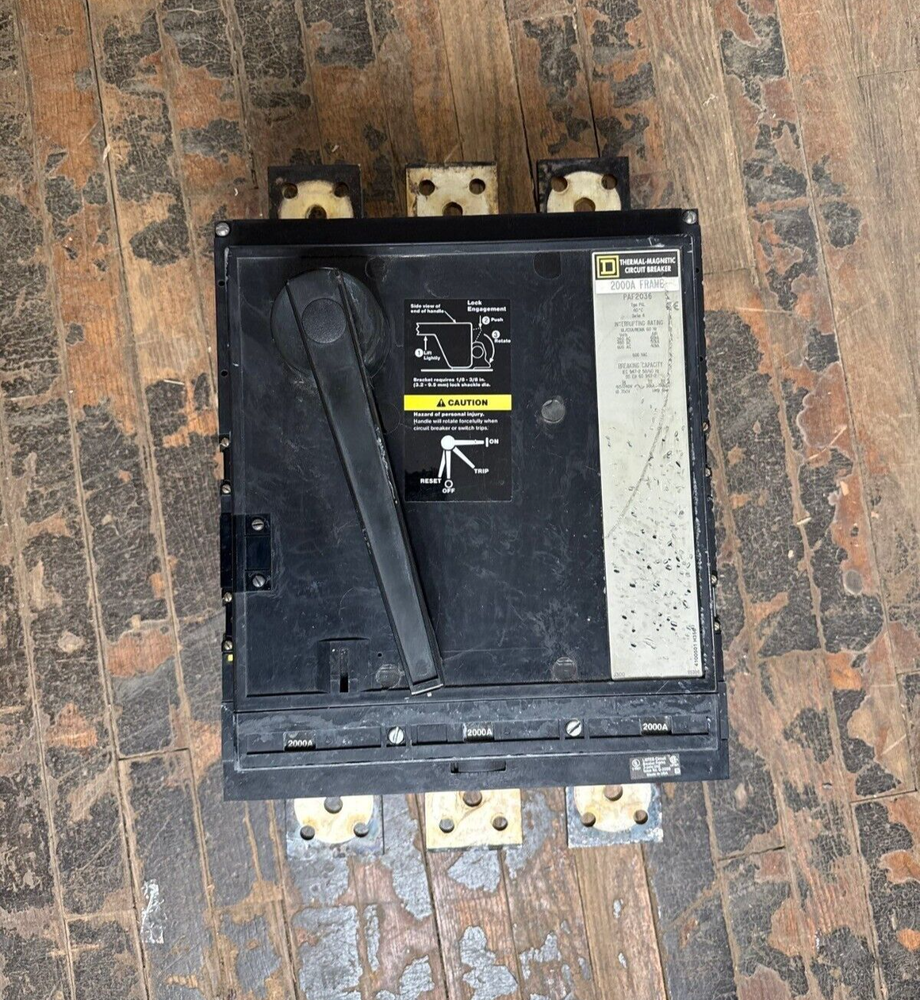 Square D PAF2036 Circuit Breaker 2000A 3P 600V PAL 2000 Amp Columns 3 Pole