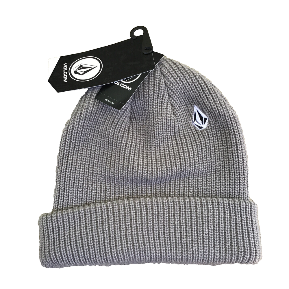 NWT Volcom Poppen Beanie Knitted Gray