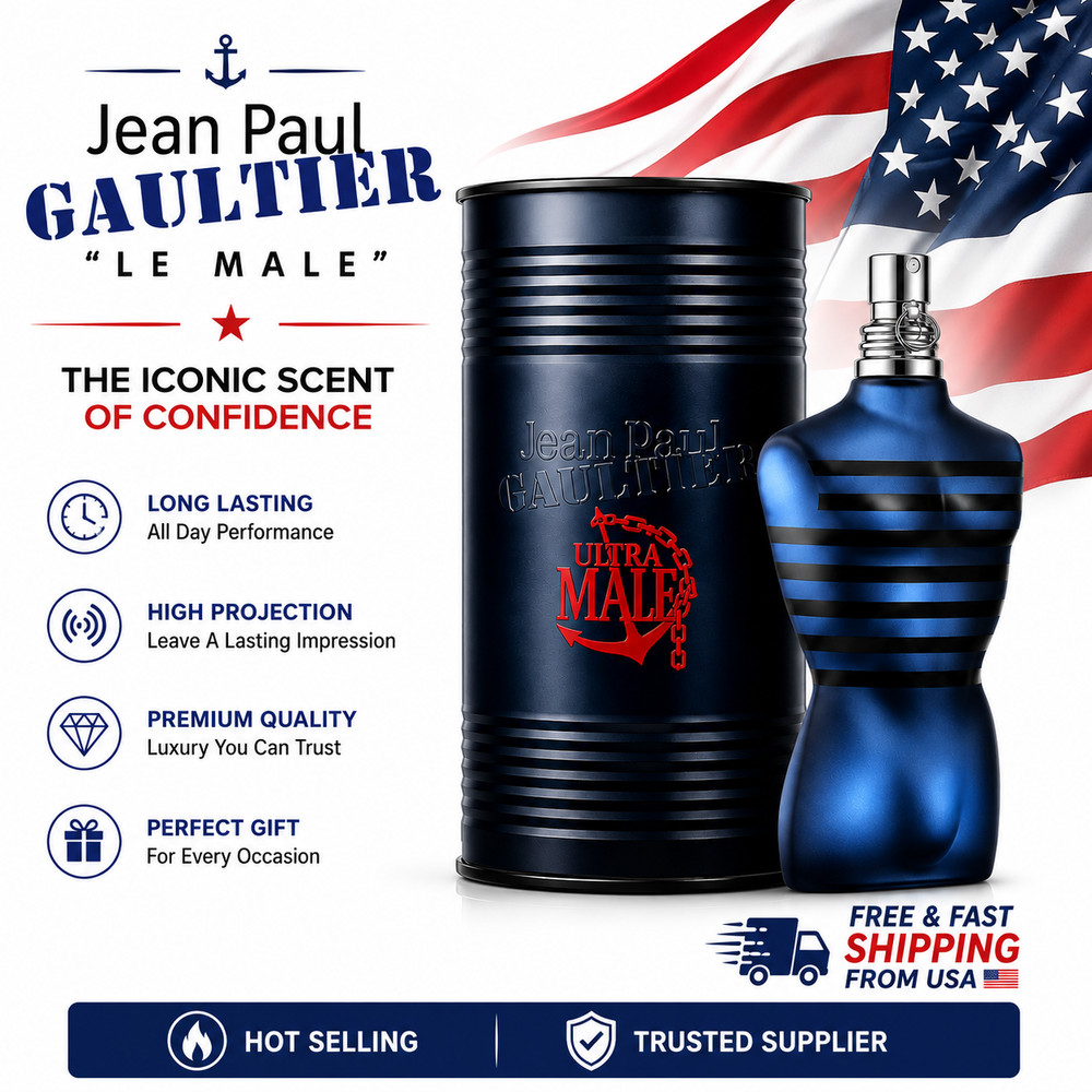 Ultra Male by Jean Paul Gaultier Edt Intense 4.2 oz 125 ml Brand New Sealed