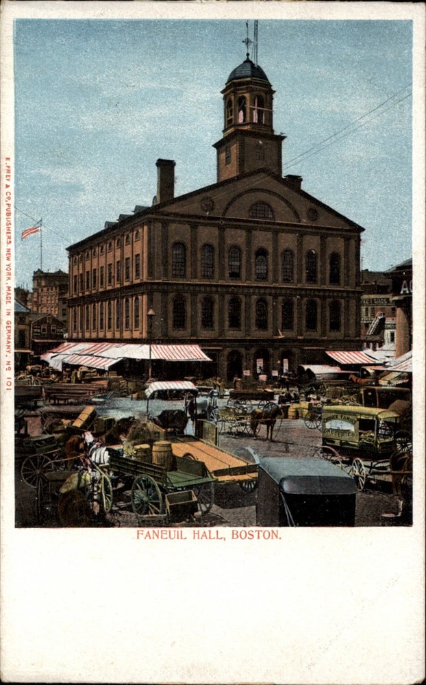 Faneuil Hall Boston vintage UDB unposted c1905 postcard q631