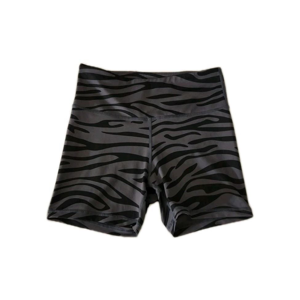 Zyia Active Gray Safari Light  Tight N Hustle Bike Shorts 4