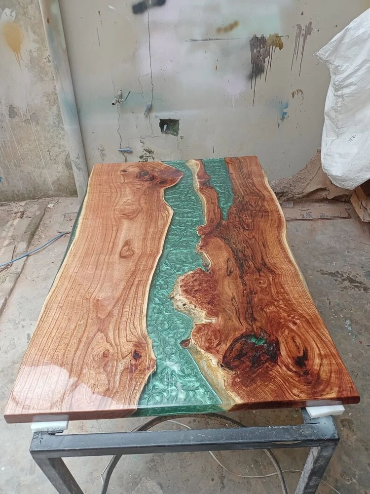 Epoxy Resin Side Center Sofa Coffee Table Handmade Modern Art Home Furniture Dec