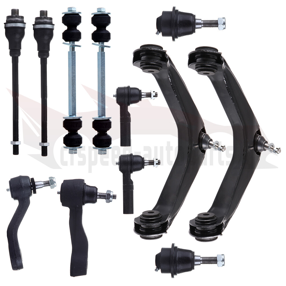 12pc Control Arm Ball Joint Sway Bar Tie Rod Kit for GMC Chevrolet 8-Lug ONLY