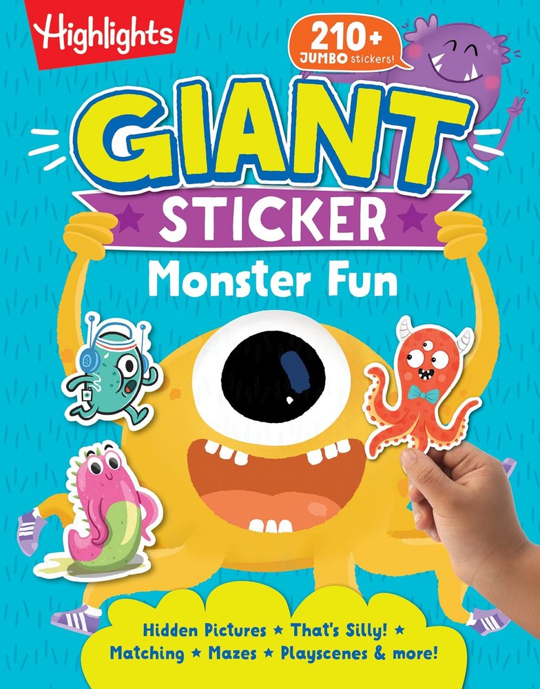 Giant Sticker Monster Fun: Hours of Giant Sticker Fun for Young Puzzlers 3 and,