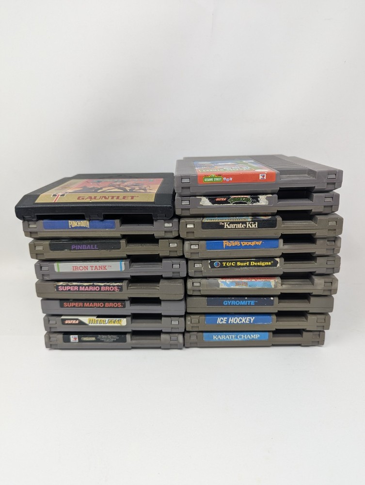 Nintendo, NES Games, Lot of 17, untested