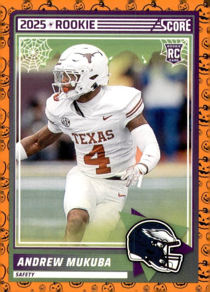 2025 Score - Rookies Andrew Mukuba #98 Pumpkin (RC)