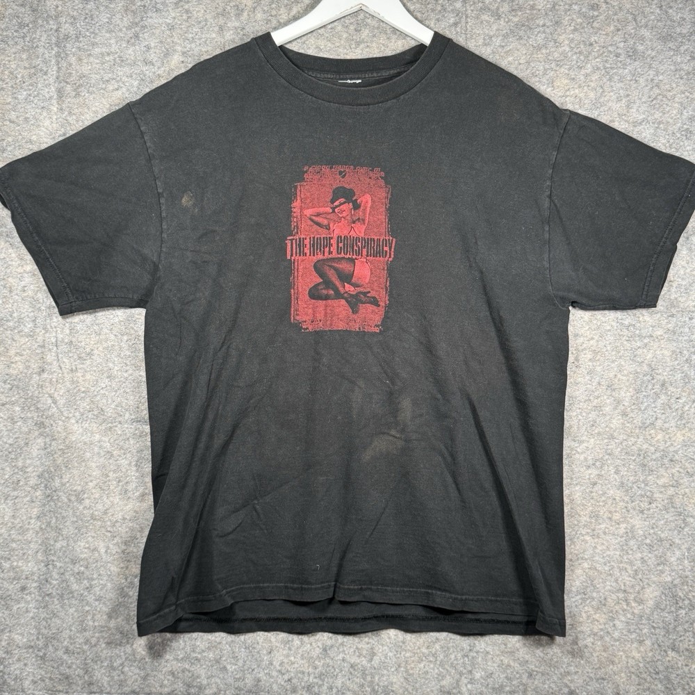 Vintage The Hope Conspiracy Boston Hardcore Music T Shirt Mens Size XL 23x30