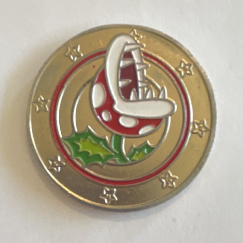 Nintendo Super Mario Bros. Piranha Plant Collectible Coin 2011