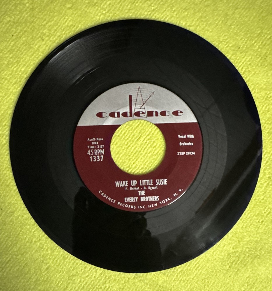 The Everly Brothers: Wake Up Little Susie /  Maybe Tomorrow, 1957, 45 RPM Vinyl