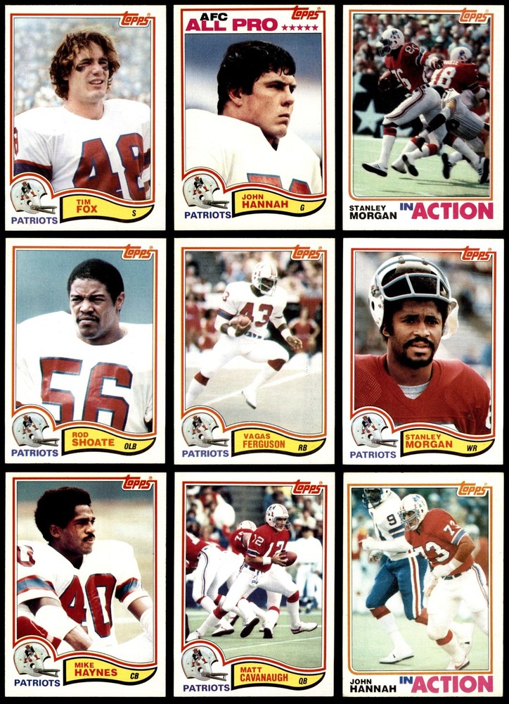 1982 Topps Patriots Almost Complete Team Set 6.5 - EX/MT+ 7140358