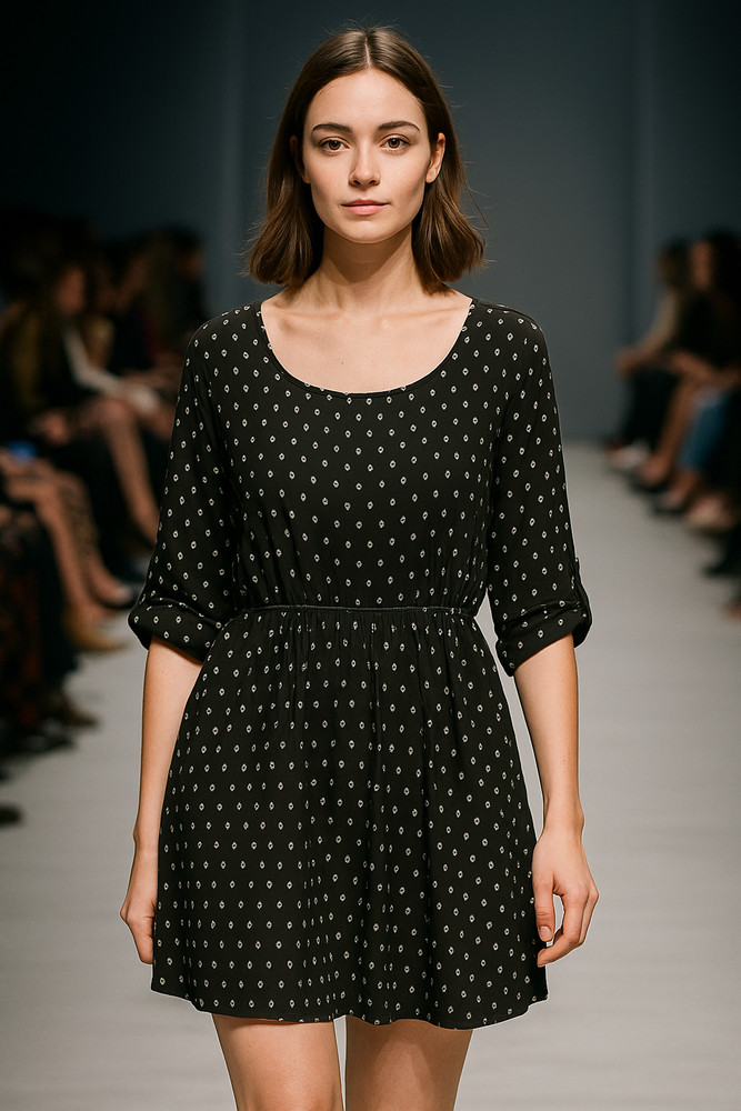 SIREN LILY Women's Black Polka Dot Maternity Tunic Top Size 2X – Stylish Comfort