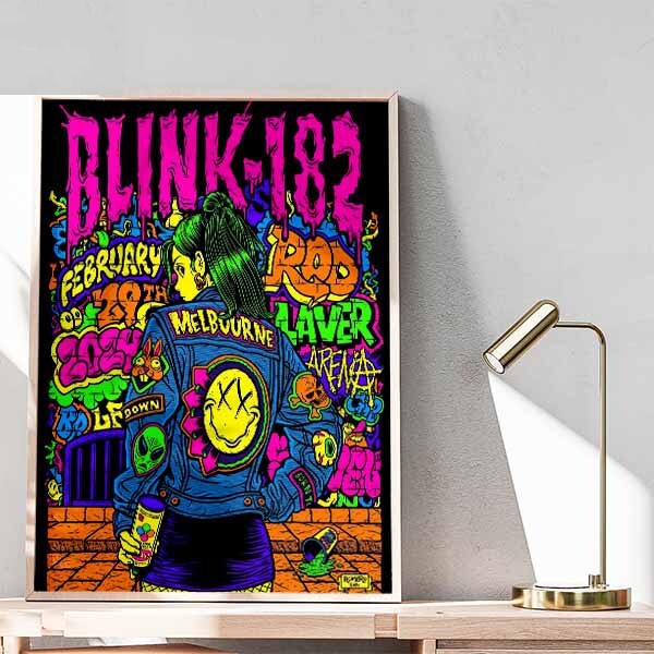 Blink-182 Gravity Style Fan Gifts Rod Laver Arena Melbourne Feb 29 2024