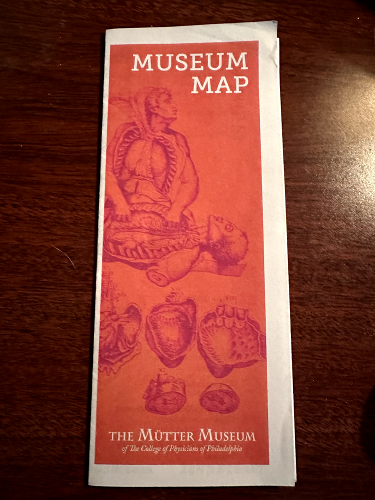 2023 Mutter Museum Map Pamphlet Near Mint condition