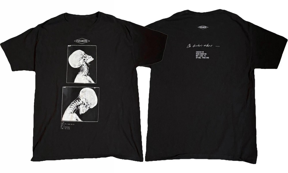 Paramore X-Ray Headbanger Hayley Williams Tour Shirt Size S-4XL Reprint HOT