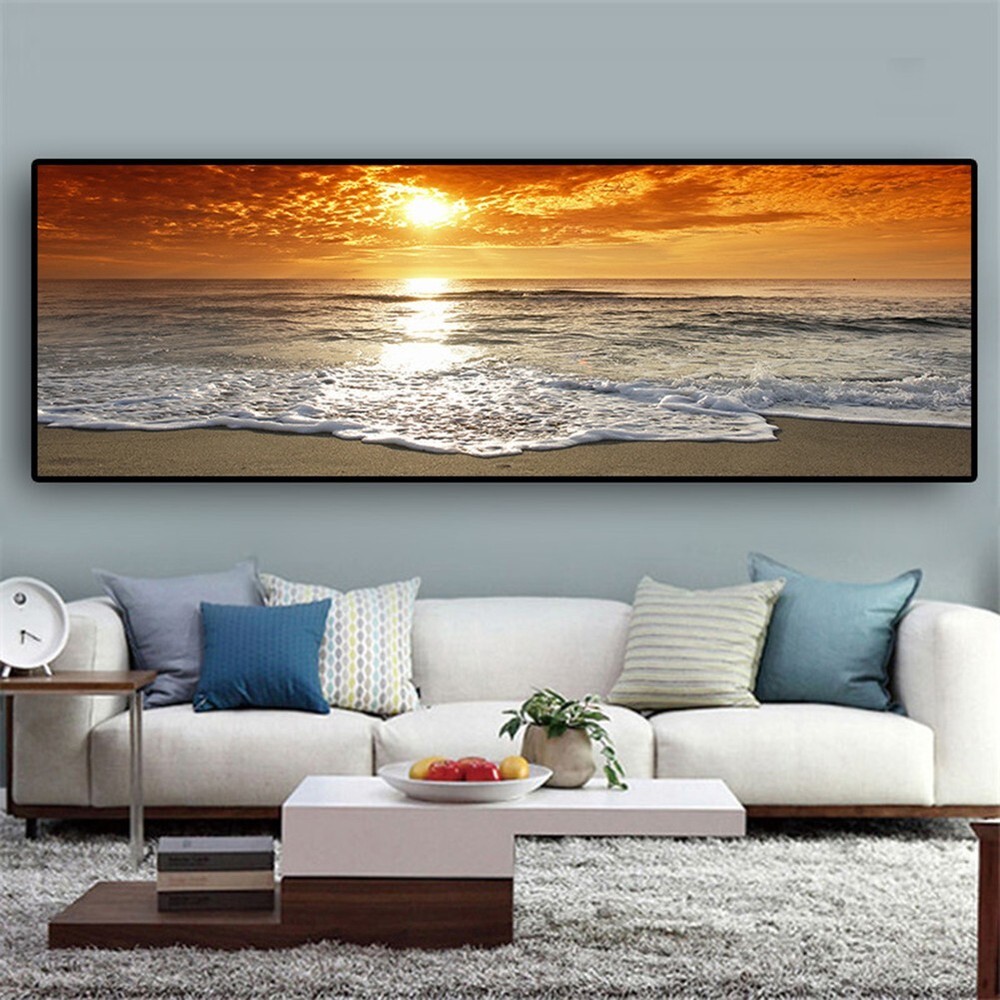 Print Paintings Beach Bedroom Corridor Landscape Modern Ocean Ornament