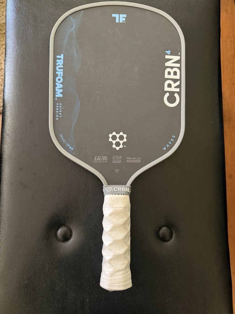 CRBN Trufoam Waves 4 Aerocurve Hybrid Pickleball Paddle  with Cover