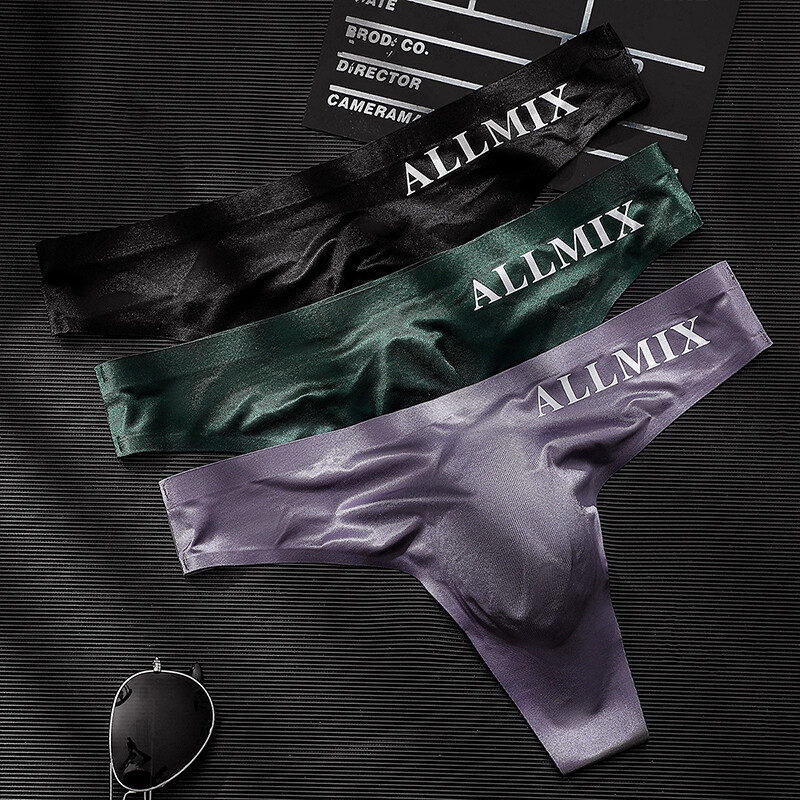 Men's G-string Briefs Sexy Thong Bikini Underwear T Back Pouch Panties Swimwear