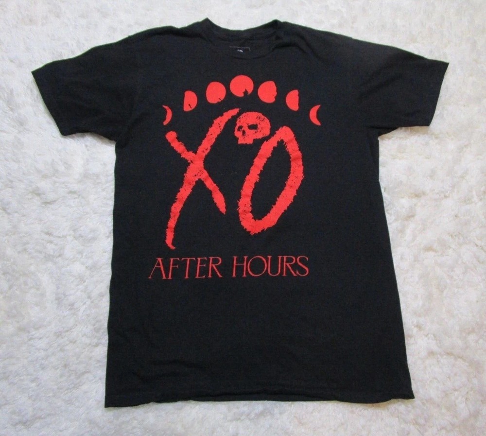 The Weeknd After Hours XO Shirt Mens Medium Black Graphic Tee