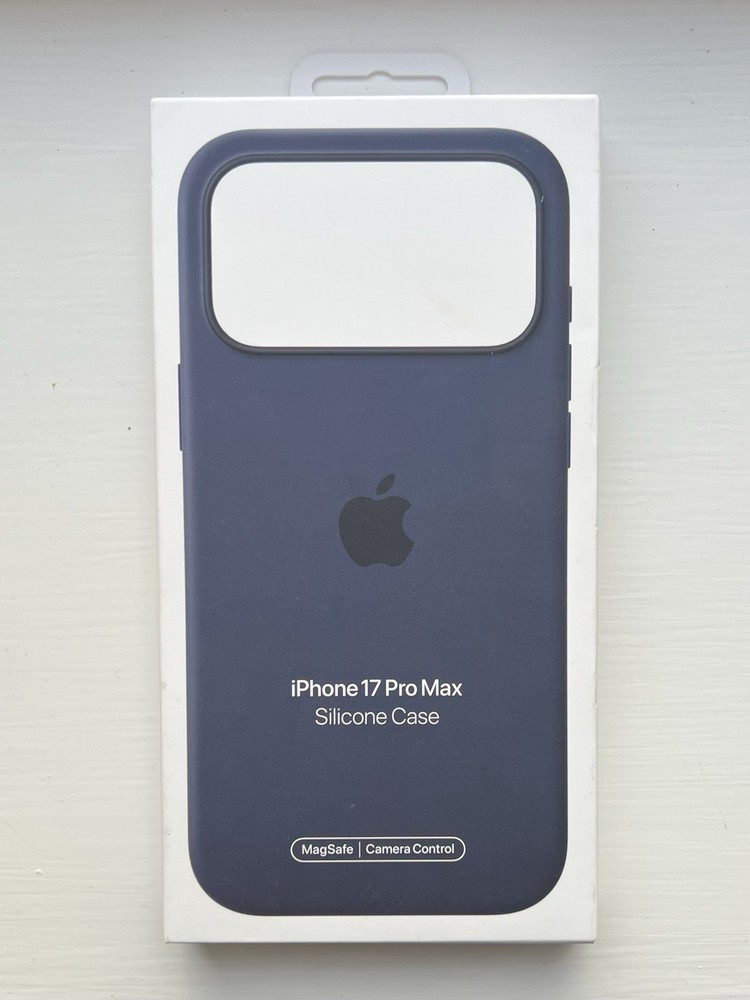 Genuine iPhone 17 Pro Max Silicone Case  - Midnight