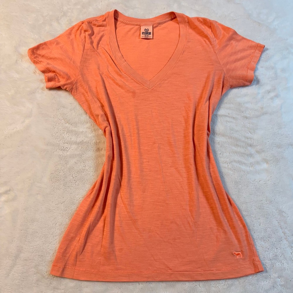 Victoria's Secret PINK V-Neck Short Sleeve Shirt