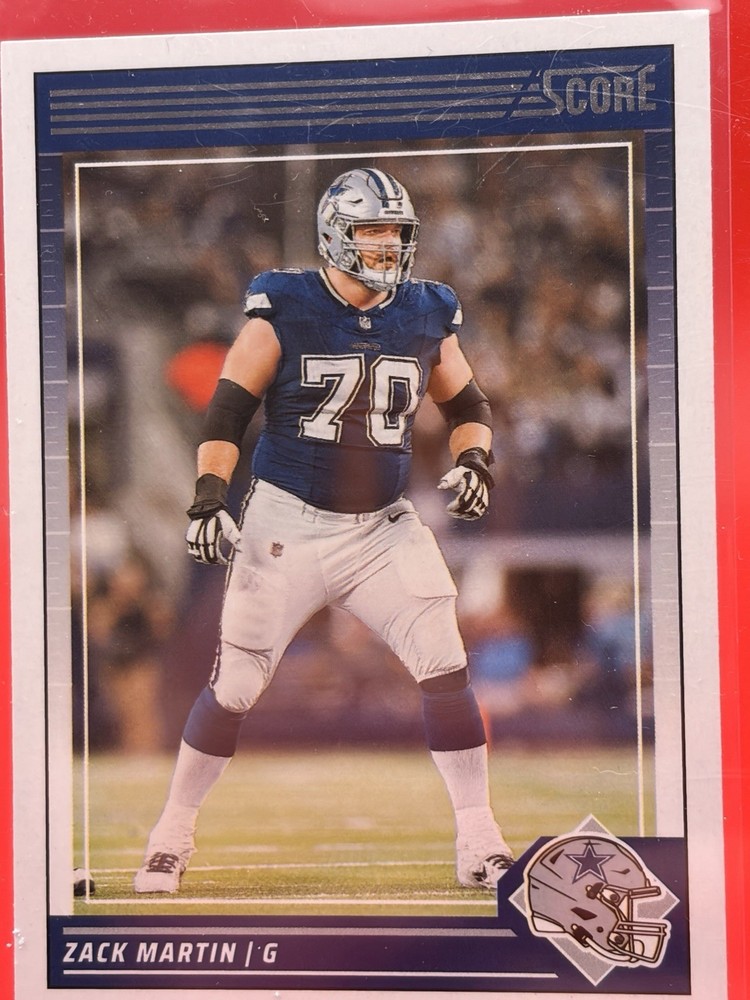 Panini 2024 Score Football Zack Martin #75 Dallas Cowboys Card