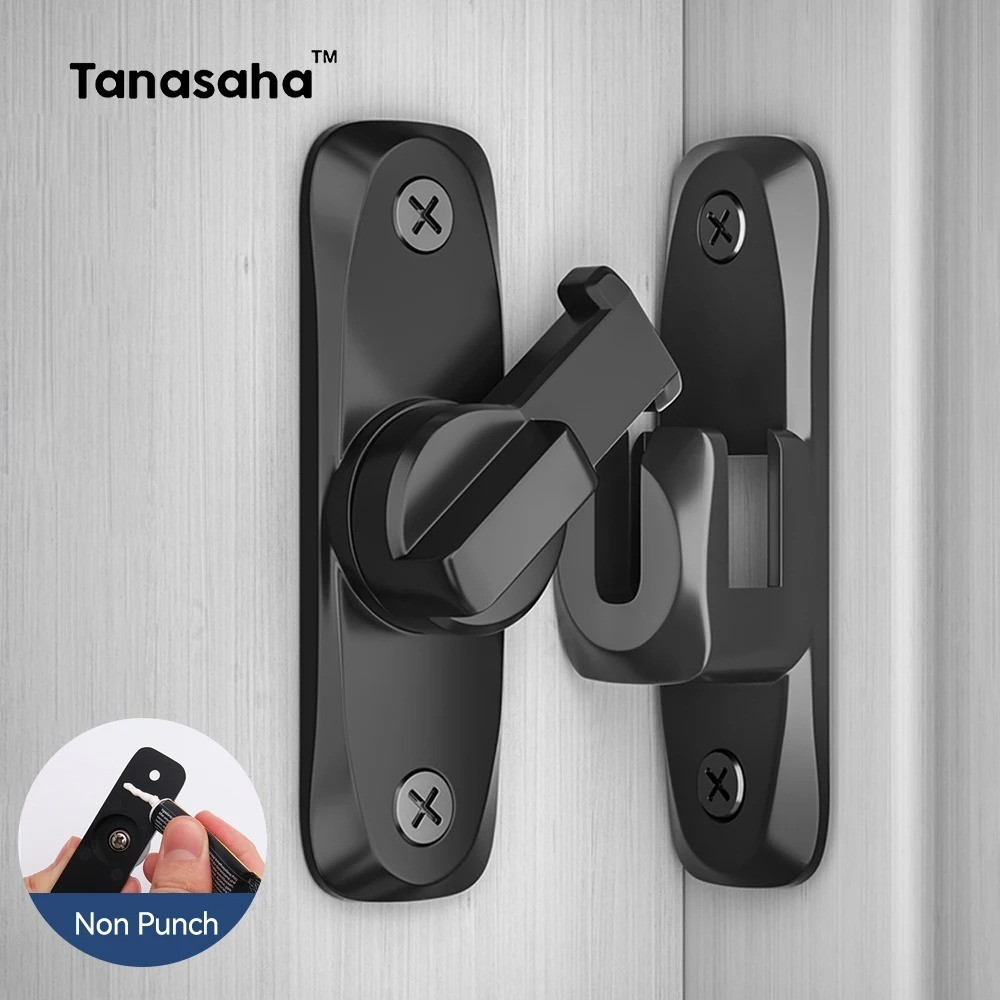90 Degree Door Latch Sliding Screen Door Latch Barn Door Lock Hasp Latch