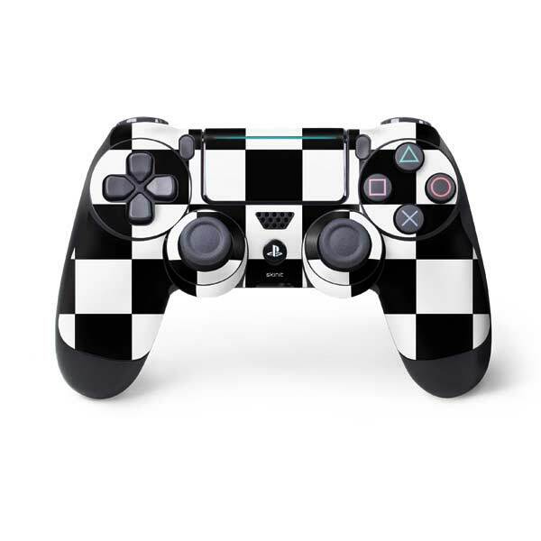 Checkerboard PS4 Pro/Slim Controller Skin - Black and White Checkered