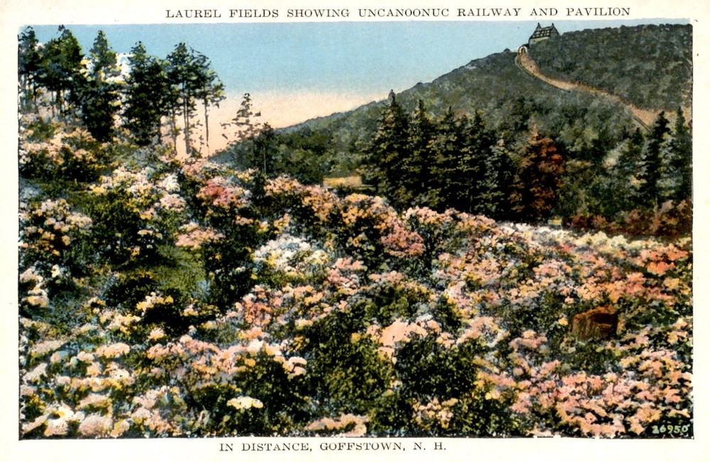 Uncanoonuc Railway and Pavilion, Goffstown, NH Postcard