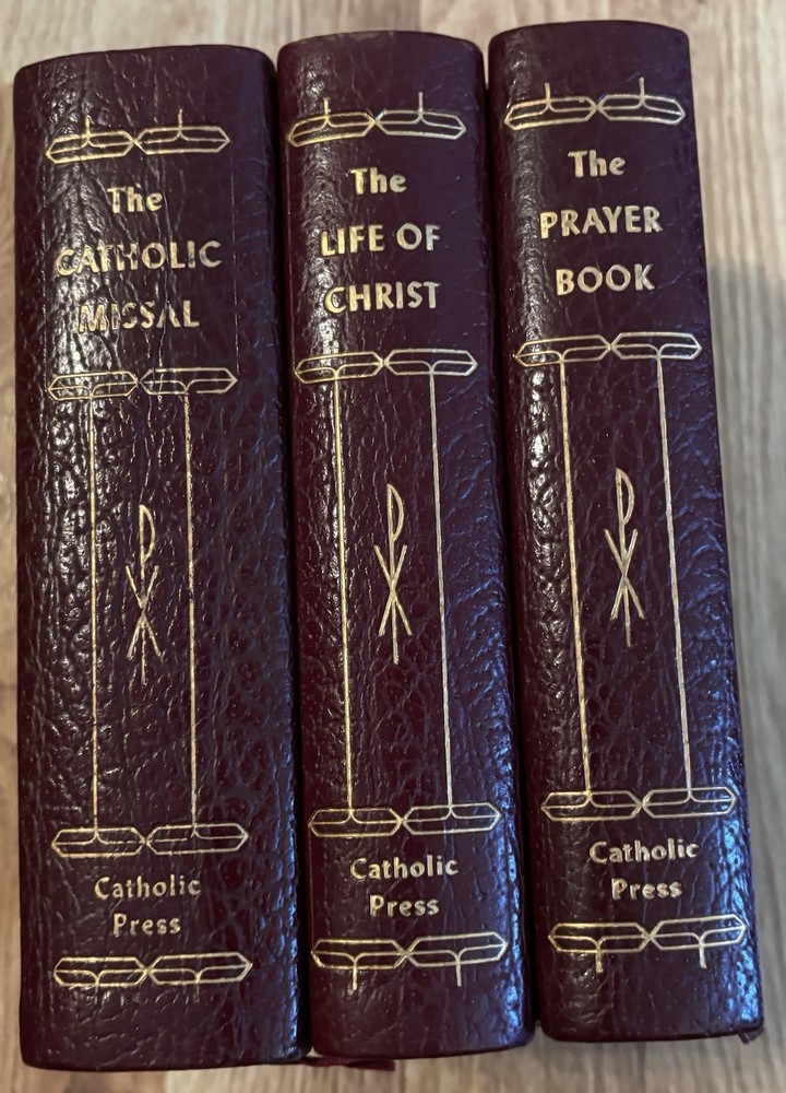 Library of Catholic Devotion 3 Book Set / Missal, Prayer Book, Life of Christ