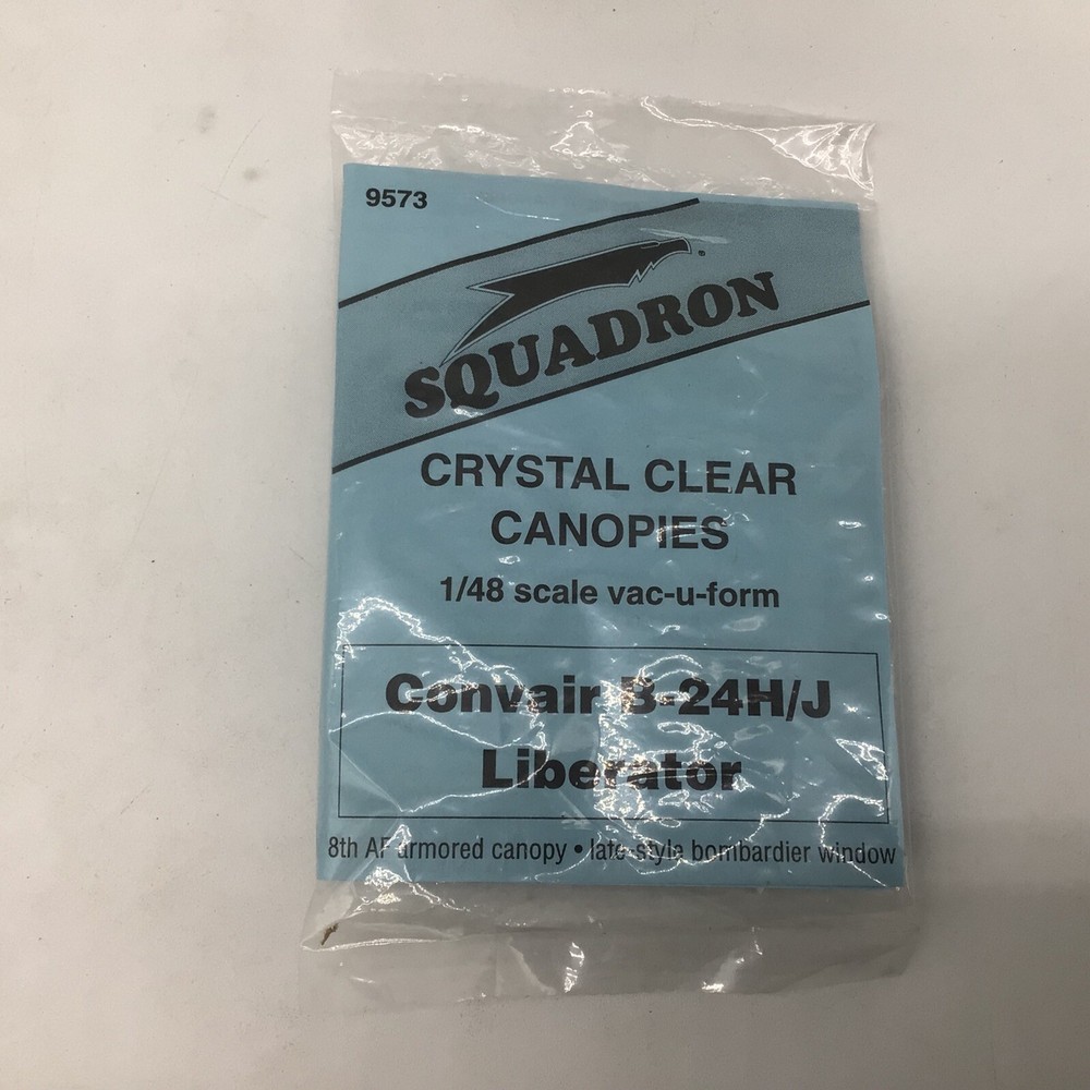 1/48 Squadron #9573 Convair B-24H/J Liberator Vacuum Formed Canopy MK