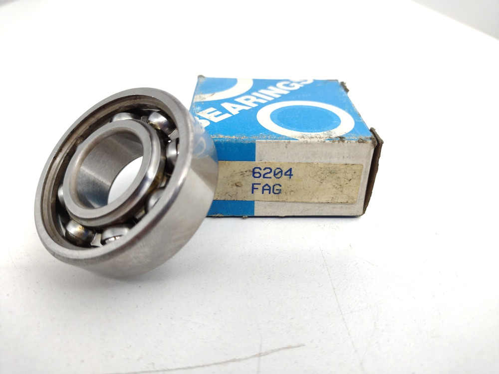 *** FAG 6204 Radial Deep Groove Ball Bearing 20 mm Bore