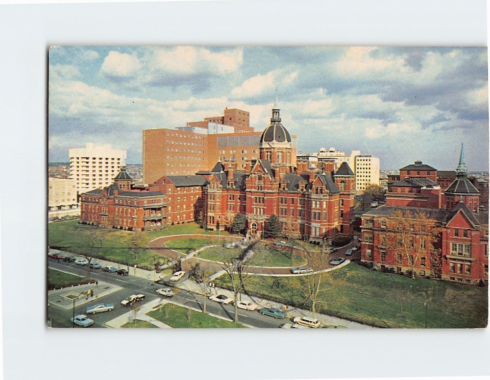 Postcard John Hopkins Hospital Baltimore Maryland USA