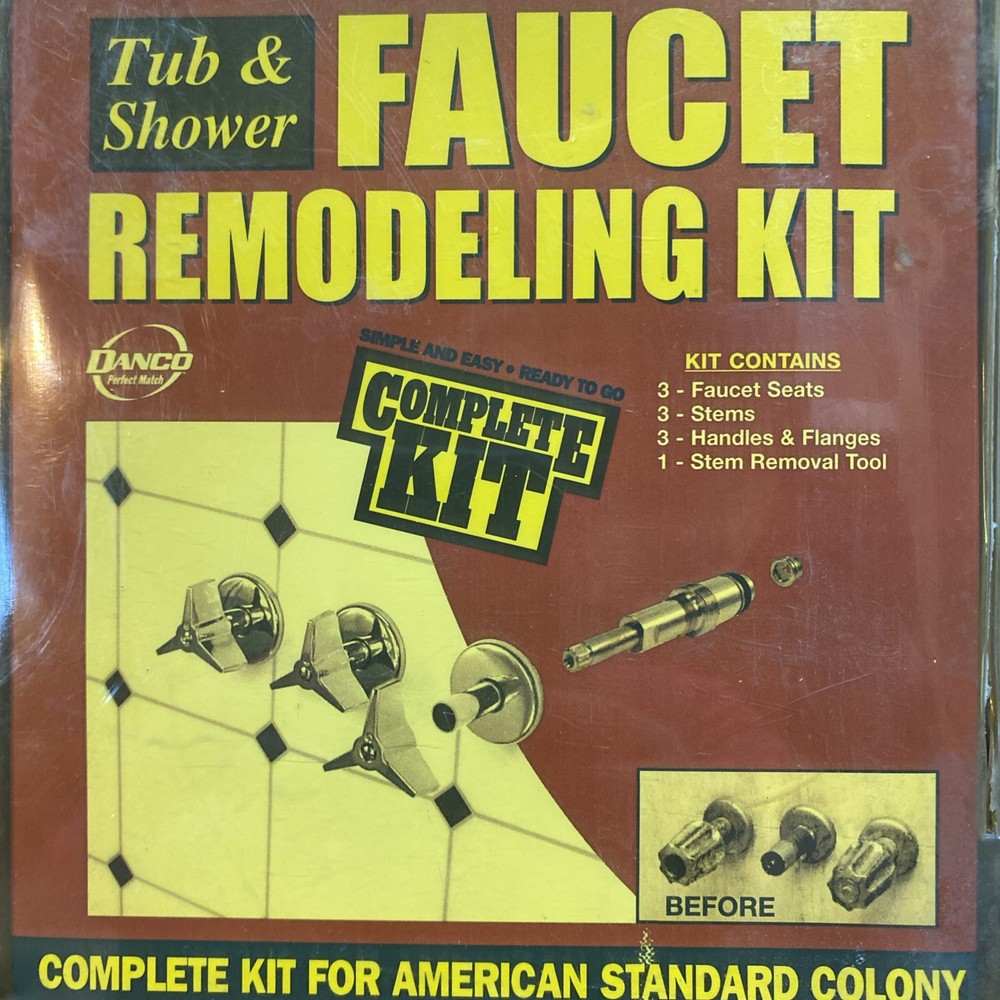 American Standard Colony Tub/Shower 3-Handle Remodeling Kit in Chrome Danco39614