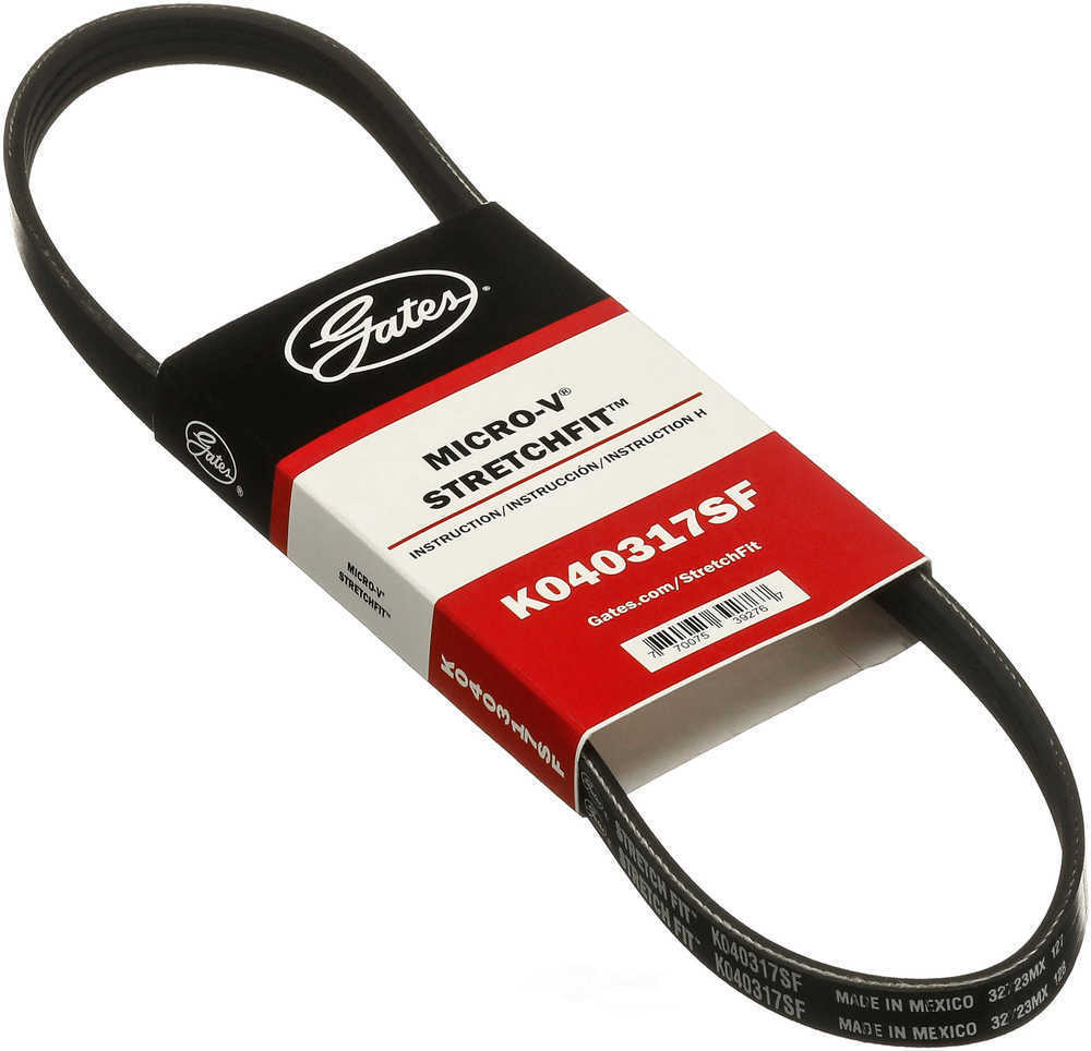 Gates K040317SF Premium OE Stretch Fit Micro-V Serpentine Belt