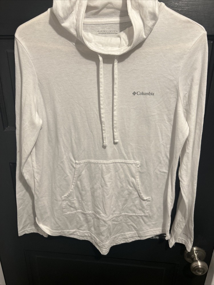 Columbia Omni Wick Advanced Evaporation Hooded Pullover White Women's Medium