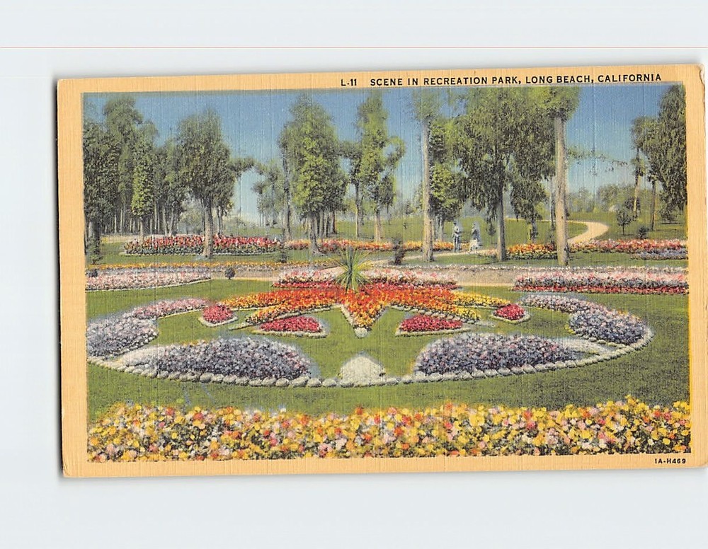 Postcard Scene in Recreation Park Long Beach California USA