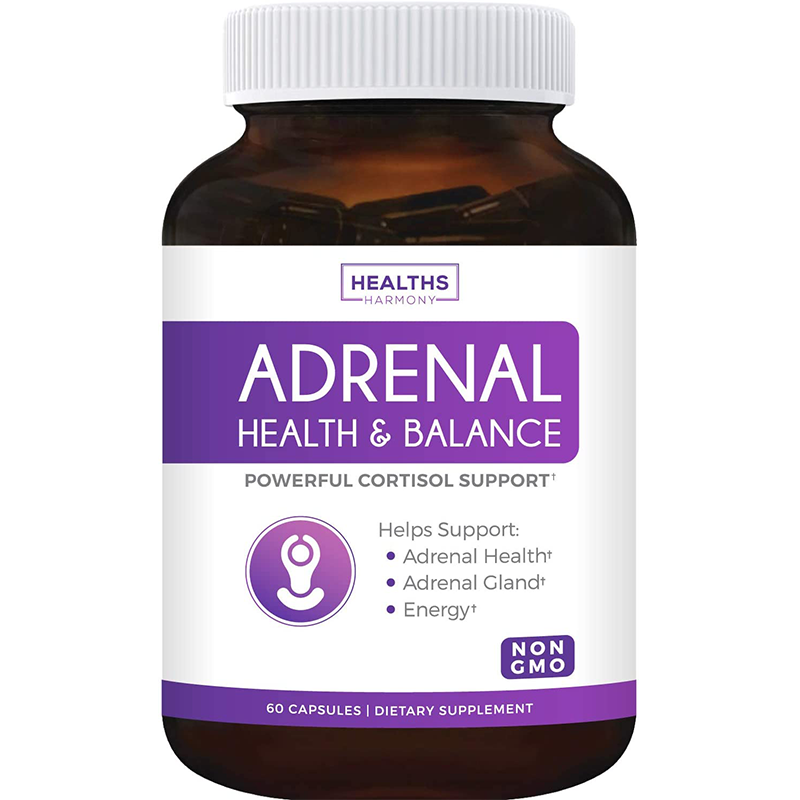 Healths Harmony Adrenal Support Supplement (NON-GMO) Adrenal Health with L-Tyros