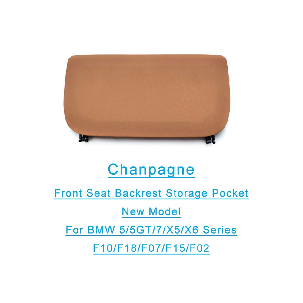 For BMW 5/5GT/7/X5/X6 F10/F07/F15/F02/ Front Seat Back Panel Cover Chanpagne(C)